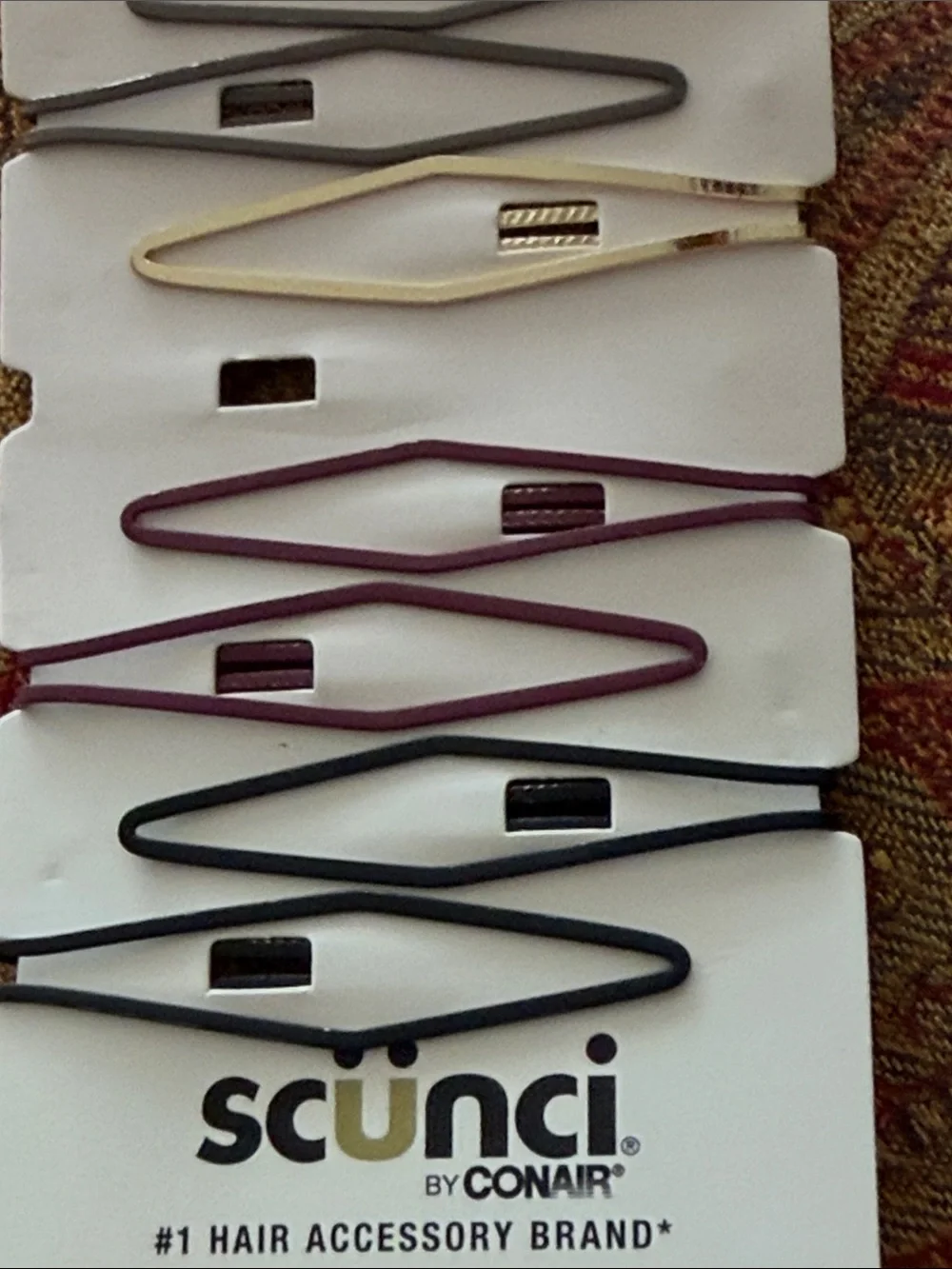 Hair all day long Bobby pins scunci eight of them new on card